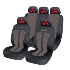  Univerzális Üléshuzat Készlet Premium Carguard Mitsubishi-hoz készült – Fekete/Bézs ülésbetét, üléshuzat