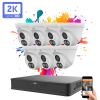 UNIVIEW 7 dome kamerás IP kamera rendszer 4MP színes éjszakai látással (Uniview-IPC3614LB-AF28K-DL-7)