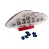 Unknown LED New Style hátsó lámpa, átlátszó üveg, Yamaha Aerox, MBK Nitro, CPI Hussar, BT49QT-12, Keeway, Generic, komplett féklámpa kompatibilis Unknown Elektronika Világítások Hátsó lámpák