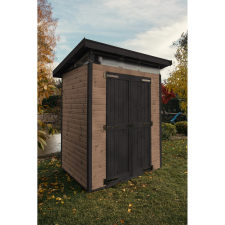 UPYARD kerti ház Strongbox S alappal 127 cm x 87 cm barna FSC kerti tárolás