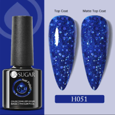 UR Sugar Csillámoskék Gél lakk - 7ml lakk zselé