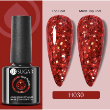 UR Sugar Gél lakk - Piros Csillámos - 7ml lakk zselé