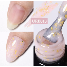  UR Sugar Rubber Base Gél babarózsaszín-arany glitter urb013 lakk zselé