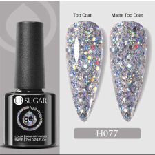  UR Sugar Szürke Csillám Gél Lakk - 7ml lakk zselé