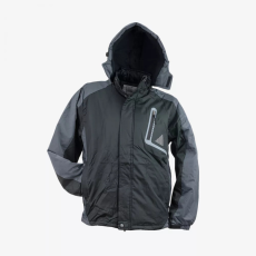 Urgent Y-263 melegen bélelt téli munkavédelmi kabát fekete/szürke színben