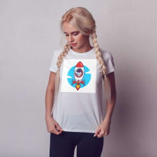 Űrhajós Rakéta Unisex Póló ajándéktárgy