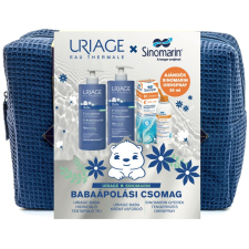  URIAGE BABAÁPOLÁSI CSOMAG (TESTÁPOLÓ+TUSFÜRDŐ+SINOMARIN SPRAY) kozmetikai ajándékcsomag