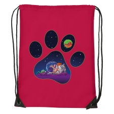  Űrkutya - Sport táska Piros egyedi ajándék