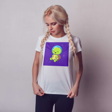 Űrteknős Póló - Egyedi Design - Női/Férfi ajándéktárgy