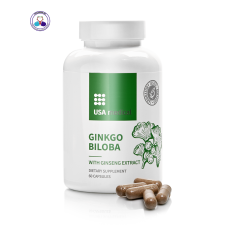 USA Medical Ginkgo Biloba ginzeng kivonattal kapszula – 60 db vitamin és táplálékkiegészítő