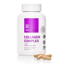 USA Medical Kollagén-komplex kapszula 5 típusú collagen keverékével 60 kapszula USA Medical vitamin és táplálékkiegészítő