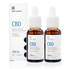 USA Medical l CBD olaj 1000mg 30ml DUO Pack EREDETI vitamin és táplálékkiegészítő