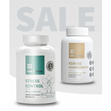USA Medical Stressz Kontroll + KSM-66 Ashwagandha 60 + 60 db vitamin és táplálékkiegészítő
