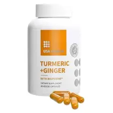 USA Medical turmeric ginger kapszula 60db vitamin és táplálékkiegészítő