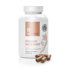 USAmedical USA medical Maca gyökér kapszula ORGANIC MACA – 60 db vitamin és táplálékkiegészítő