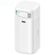 USAMS 20KCD21602 Powerbank visszahúzható USB-C kábellel 18000 mAh PD 45W - fehér power bank