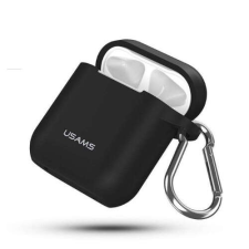  USAMS BH423AP01 Szilikon AirPods tok fekete, 1324410 fülhallgató, fejhallgató tok