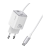 USAMS CC261 JC MINI Type-C hálózati töltő 20W fehér (CC261TC02) (CC261TC02)