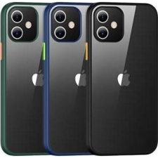 USAMS iPhone 12 Mini Usams Szilikon Telefonvédő Ütésállóság, Átlátszó Hátlap, Sötétzöld (6958444926513) tok és táska