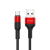 USAMS kábel fonott U5 2A micro USB piros 1,2m SJ224USB02 (US-SJ224)
