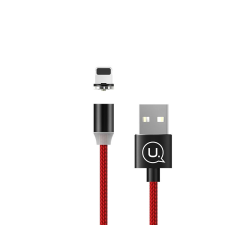 USAMS SJ292USB02 mágneses Lightning töltőkábel piros (1299154) (SJ292USB02) kábel és adapter