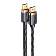 USAMS SJ531 U74 4K HD DP to DP Kábel 2 Méter Fekete kábel és adapter