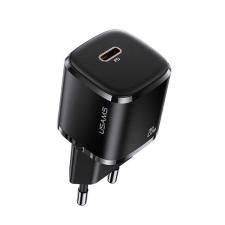 USAMS T36 Prémium Hálózati USB-C töltő - Fekete (5V / 3A) (USA000813) mobiltelefon kellék