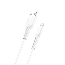 USAMS Töltő és adatkábel Lightning csatlakozóval 2A 1 méter Usams SJ364 U35 fehér kábel és adapter