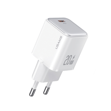 USAMS US-CC183 X-Ron Series USB-C Hálózati töltő - Fehér (20W) mobiltelefon kellék