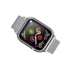 USAMS ZB67IW2 Apple Watch 40mm mágneses szíj és tok ezüst (ZB67IW2) okosóra kellék