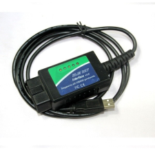  USB ELM327 V1.4 műanyag OBDII EOBD CANBUS szkenner FT232RL chippel ELM 327 OBD2 USB V2.1 kábel és adapter