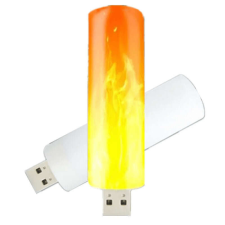 USB LED esti fény, lángcsóva éjjeli fény