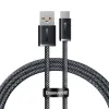  USB töltő- és adatkábel, USB Type-C, 100 cm, 6000 mA, 100W, gyorstöltés, cipőfűző minta, Baseus Dynamic, CALD000616, szürke