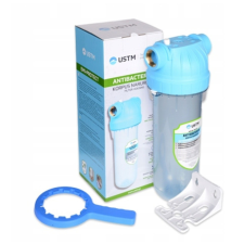 USTM Antibakteriális szűrőház 10&quot; hidegvízre 3/4&quot; csatlakozás komplett USTM WFW34EMIPROTECT vízszűrő