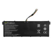 utángyártott Acer Aspire R 15 R5-571TG készülékhez Laptop akkumulátor (15.2V, 2100mAh, Li-Polymer, Fekete) - Utángyártott acer notebook akkumulátor