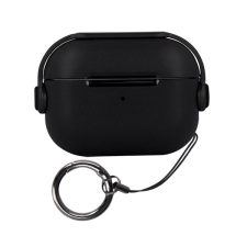 utángyártott Airpods 4 ANC tok, fekete fülhallgató, fejhallgató tok