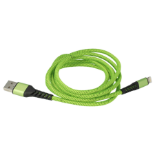 utángyártott Apple iPad 4.Generation készülékhez kábel (USB-A 2.0 (Apa), Lightning (Apa), 180cm, Fekete / Zöld, 2.4V) - Utángyártott kábel és adapter