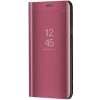 utángyártott Apple iPhone 14 Pro, Oldalra nyíló tok, hívás mutatóval, Smart View Cover, vörösarany (utángyártott)