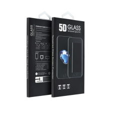utángyártott Apple iPhone 15 Plus, 5D Full Glue hajlított tempered glass kijelzővédő üvegfólia, fekete mobiltelefon kellék