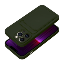 utángyártott Apple iPhone 16 Pro Max kártyatartós szilikon tok, zöld tok és táska