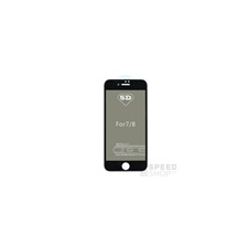 utángyártott Apple iPhone 7/8, 5D Full Glue Privacy hajlított tempered glass kijelzővédő üvegfólia, fekete mobiltelefon előlap