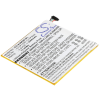 utángyártott Asus MeMO Pad 8 ME181A készülékhez tablet akkumulátor (Li-Polymer, 3.8V, 3500mAh / 13.30Wh) - Utángyártott