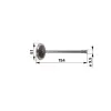 utángyártott Beömlő szelep John Deere R504060 - Ø 9,5 mm, hossz 154 mm