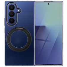 utángyártott Bracket Samsung Galaxy Z Fold 7 hátlap tok kitámasztóval, átlátszó-fekete tok és táska