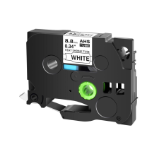 utángyártott Brother Edge PT-P750WVP készülékhez zsugorcső tekercs (Fehér alapon Fekete) - Utángyártott nyomtató kellék