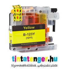  Utángyártott Brother LC123Y [ LC-123 Y ] prémium sárga tintapatron nyomtatópatron & toner