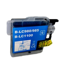  Utángyártott Brother LC980 [C] (12ml) nagy kapacitású, prémium, kék tintapatron, CHIPPEL nyomtatópatron & toner