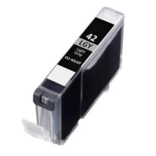utángyártott Canon CLI-42 [LGY] 14ml prémium, nagy kapacitású világos szürke tintapatron, chippel nyomtatópatron & toner