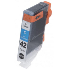 utángyártott Canon CLI-42C [C] 14ml prémium, nagy kapacitású kék tintapatron, chippel nyomtatópatron & toner