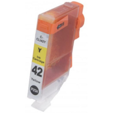 utángyártott Canon CLI-42Y [Y] 14ml prémium, nagy kapacitású sárga tintapatron, chippel nyomtatópatron & toner